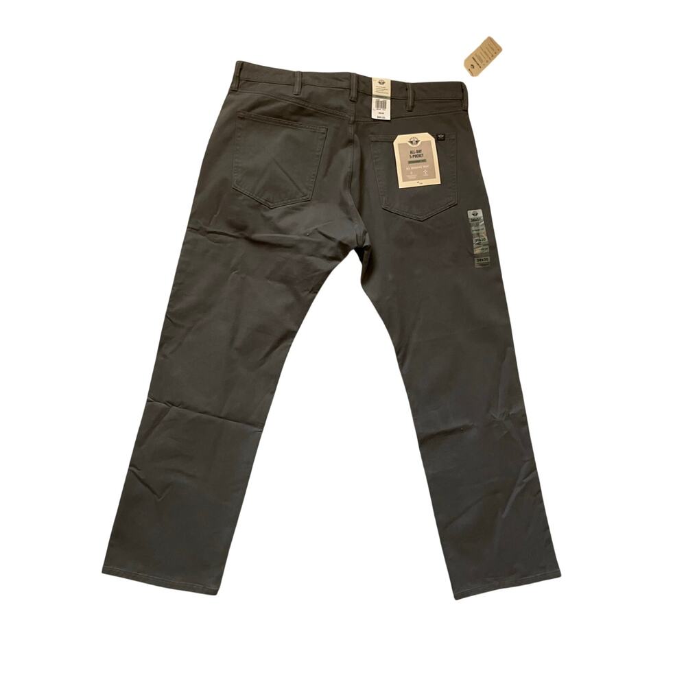 Dockers All Day 5 Pocket Straight Fit Gray Tech Chino Pants NWT 32x30 Flex Tech